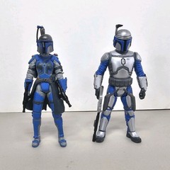 Star Wars Female Mandalorian Warrior Figure Set Clone Wars Death Watch Lot