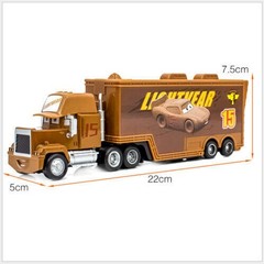 Set of 2 Disney Pixar Cars 3Gen No.15 Muddy McQueen Mack Hauler Truck & Toys Car
