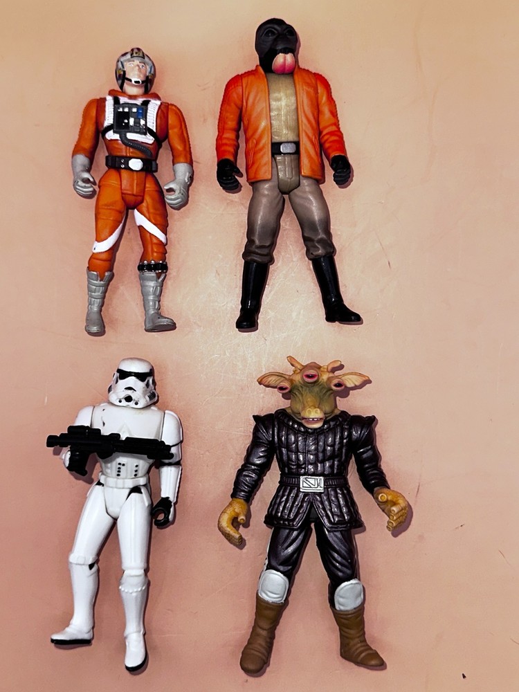 Vintage Star Wars ACTION FIGURES Kenner 90’S Lot Of 4 (#12)