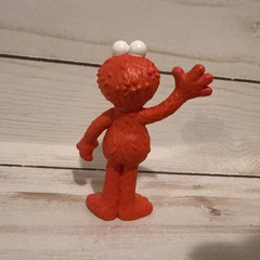 Sesame Place Fill A Bus Elmo PVC Figure 3” Used Sesame Street