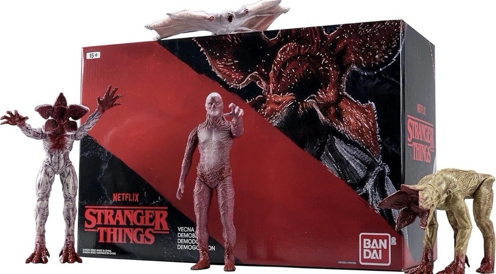 Namco – Stranger Things – Bloody Vecna Demogorgon Demodog Demobat Vinyl Figures
