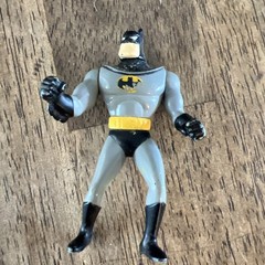DC Comics Batman Action Figure 1993 4”Plastic Gray Black Yellow
