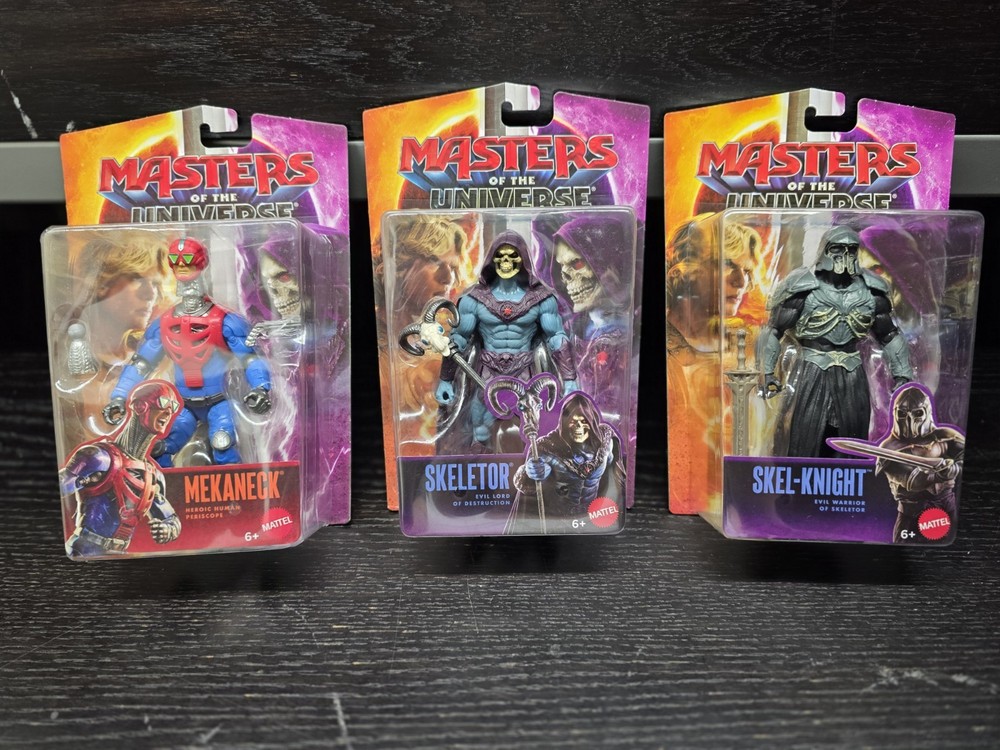 Masters of the Universe Mekaneck, Skeletor & Skel-Knight 2026 Movie Figures Lot