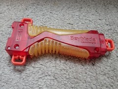 Launcher Grip Red Gold + Rubber Beyblade TAKARA TOMY BURST