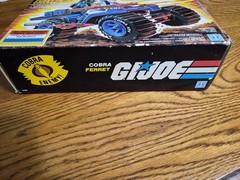 French/Canadian Hasbro GI Joe Cobra Ferret ATV Box Cut Flagpoints Triple Win