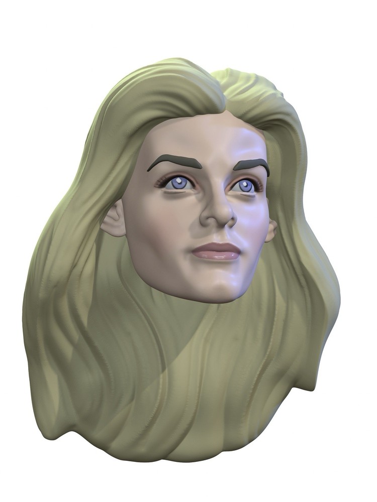 Argo Lady Custom Action Figure Head 1:9 or 1:6 Mego