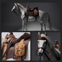 1/6 Horse Animal Figure JXK Model GK Decoration Soldier Scene Accessory Gift Toy