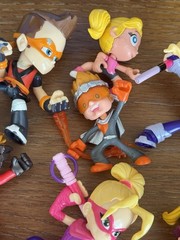 Ninja Kidz TV Mini Figures Lot of 20 Shadow Masters Mystery Chest Masks Weapons