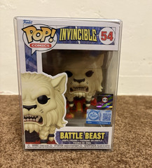 Funko Pop! Comics Invincible Battle Beast #54 Vinyl Figurine w/ Protector Case