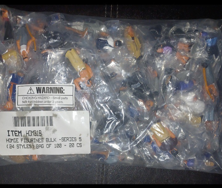 Homies Series 5,6 and 7 Bulk Bags 100 Pzs in a bag New Of Manufactured ( 3 bags)