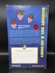 SIDESHOW Gunnery Sgt. R. Lee Ermey 12″ PT Gear Action Figure NEW & Sealed Works