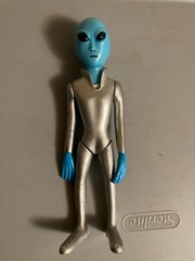 Vintage Rare Lot Of 90s Area 51 Alien Action Figures UFO Silver Green