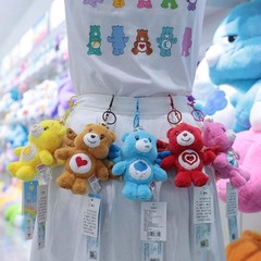 Genuine Care Bears 15cm Angel Wings with Crown Plush Keychain Bear Bag Charm