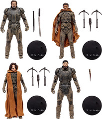 Dune: Part Two 4-Pack Figures – Gurney, Paul, Chani & Stilgar, Gold Label