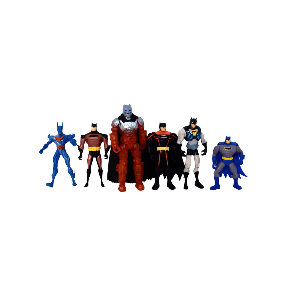 Lot of 6 Batman Action Figures Various Years 5″ to 7″