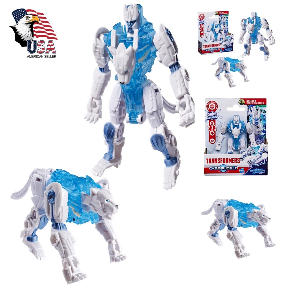 Transformers CYBERWORLD Cheetor Cyber Changers Energon Surge | 4-Inch Action …
