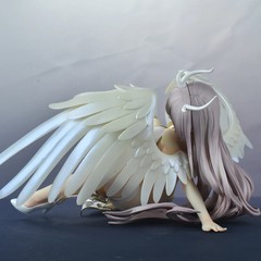 MX Anime White Angel PVC Action Figure 1/4 Scale 18cm Model for Adults