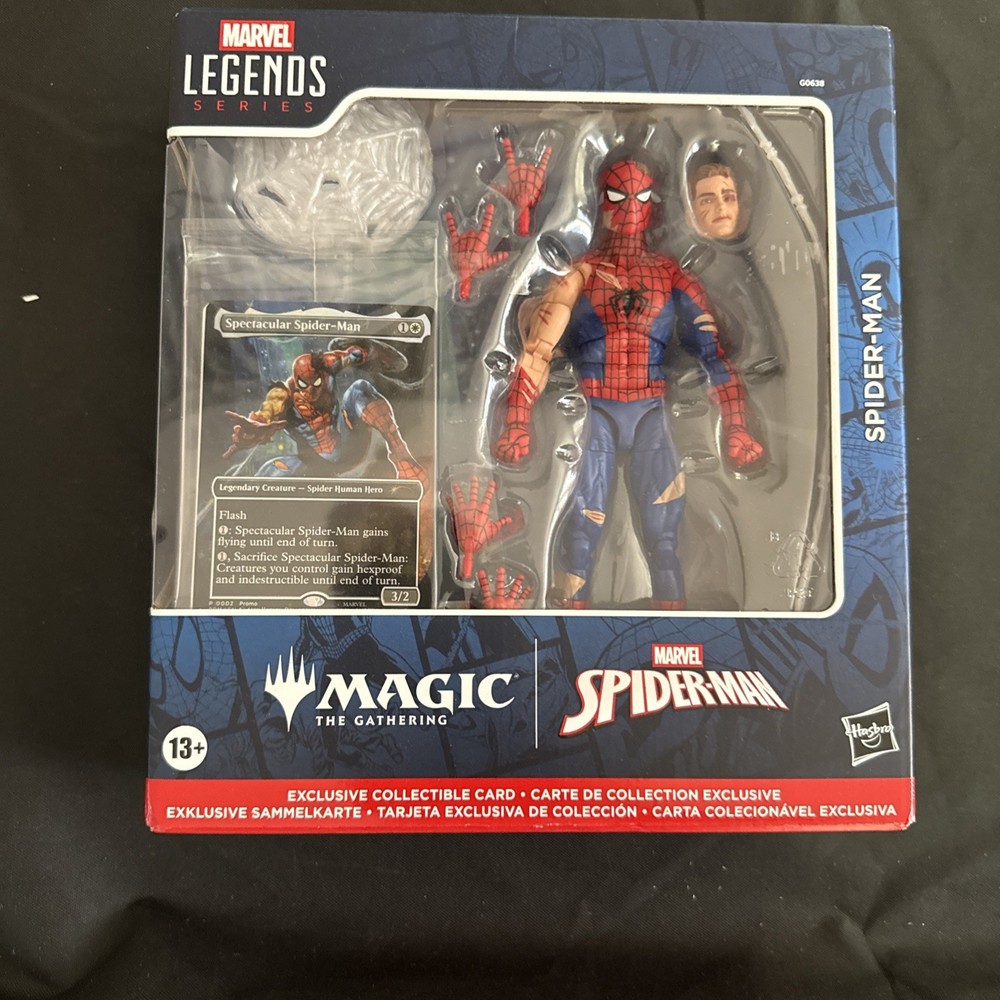 Magic The Gathering Marvel Legends Battle-Damaged Spider-Man 6″ Action Figure
