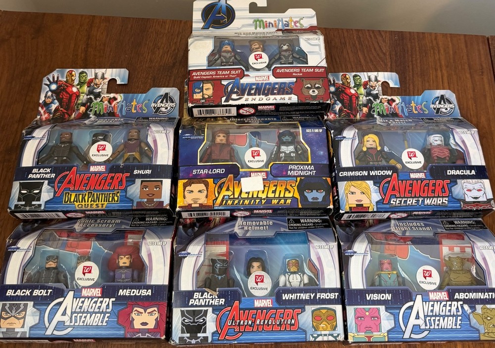 Minimates Marvel Avengers Lot of 14 Figures Walgreens Black Panther Endgame New