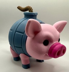Svinino Bombondino | Italian Brainrot 3D Printed Figurine | Meme Collectible