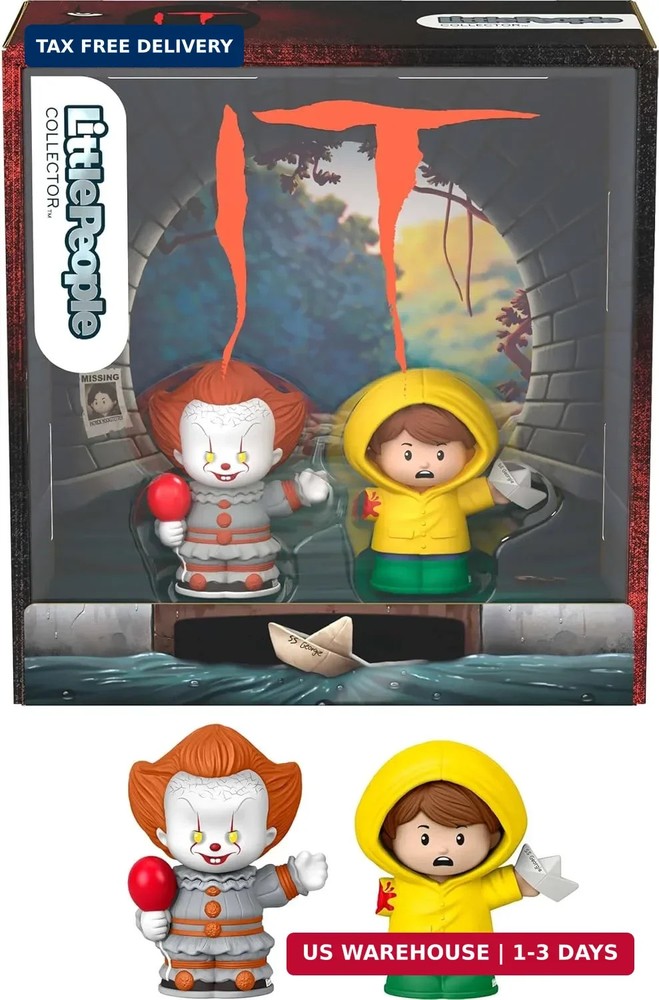 Little People Collector IT Movie Special Edition Set for Horror Fans, Pennywise