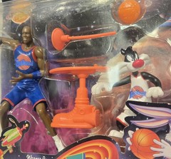 Vintage 1996 Playmates Space Jam Michael Jordan Sylvester Action Figure Set NEW