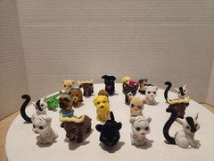 Puppy in My Pocket Mixed Lot of 21 Fuzzy Figurines