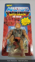 U26494 Battle Armor HeMan 12Back Masters of the Universe MOTU 1983 Matte G3D