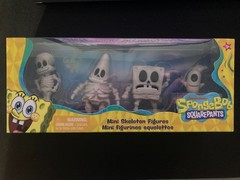 NEW SpongeBob Mini Skeleton Figures Squidward Plankton Patrick & Squidward