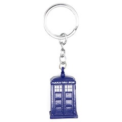 TARDIS Doctor Who 1.5 in. Keychain Action Figure (T.A.R.D.I.S. Police Box)