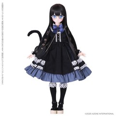Azone Dreamin Mebae A Gift From M.k Black White Cat 22.5cm/8.8In 1/6 Full Set