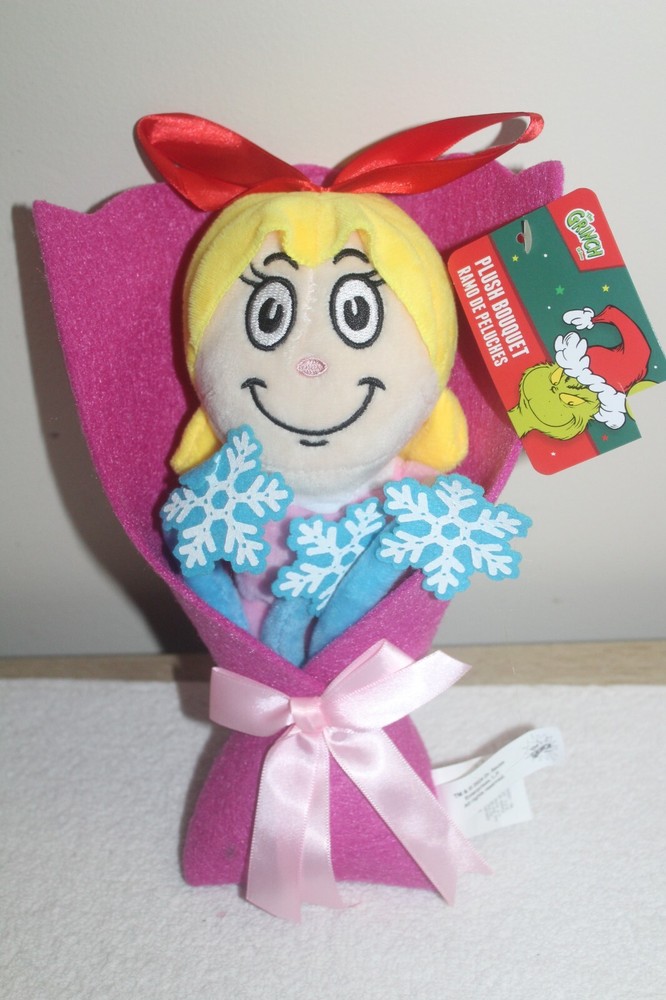 The Grinch Christmas Plush Bouquet Cindy Lou Who Figure Gift