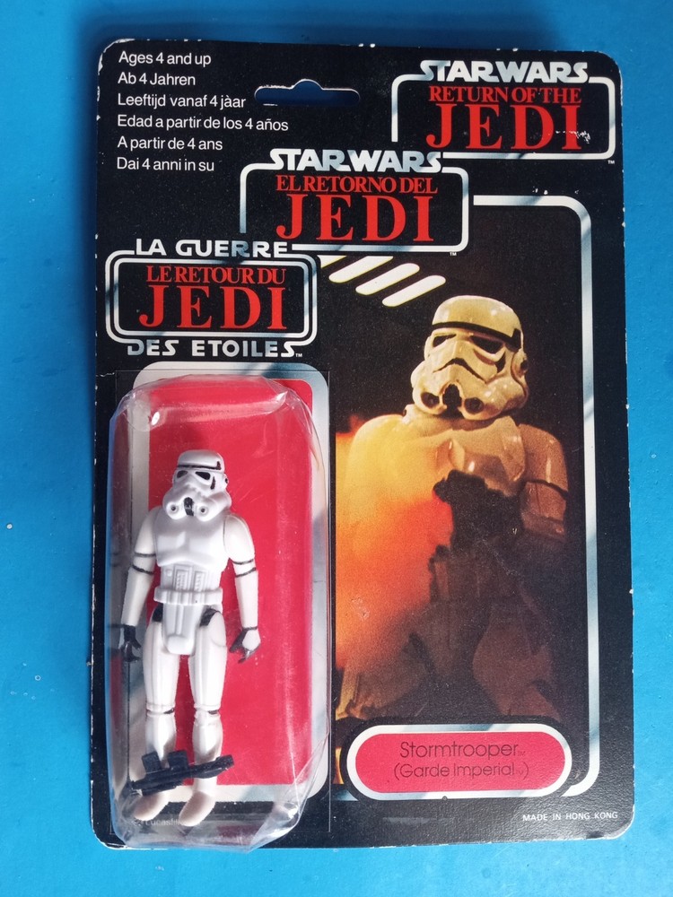 VTG Star Wars 1983 * Stormtrooper * Palitoy Tri Logo 79 Back MOC