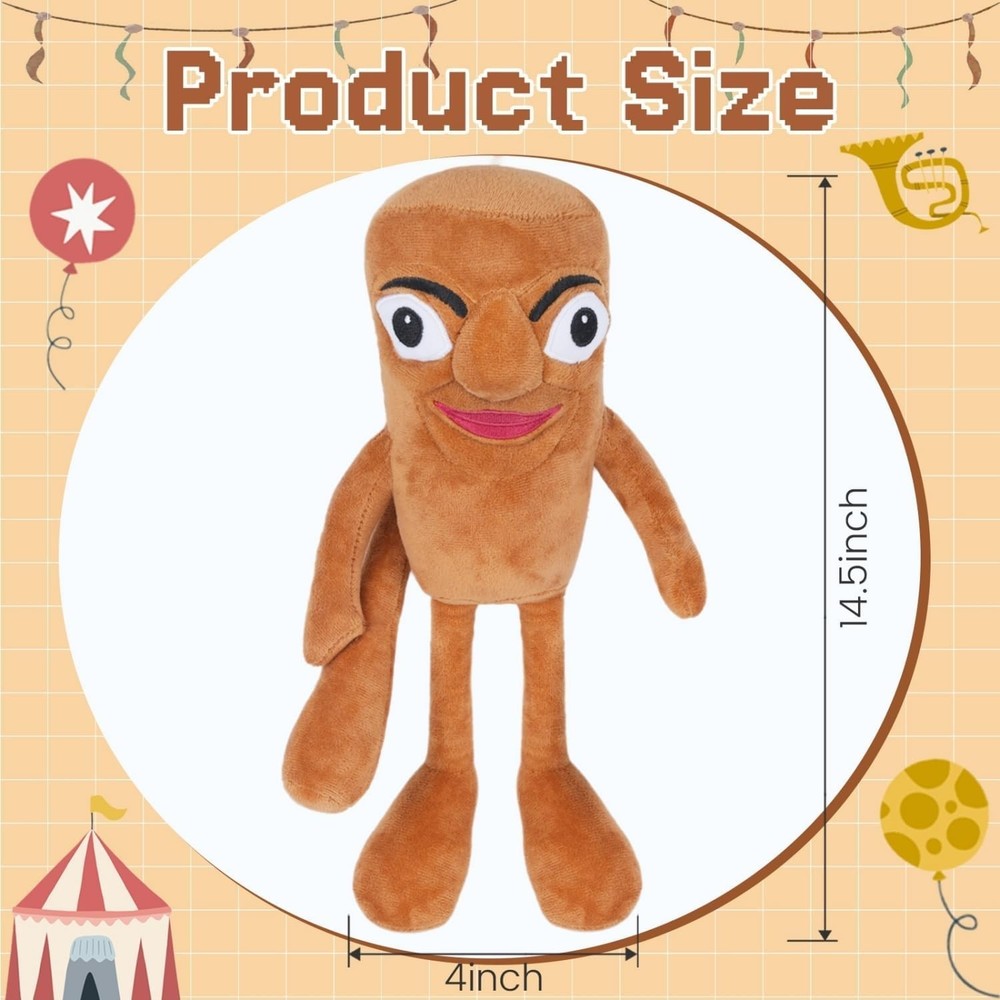 Tung Tung Sahur Italian Brainrot Plush Doll Soft Toy Stuffed Animal Gift For kid