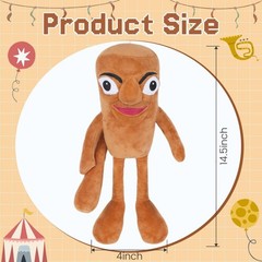 Tung Tung Sahur Italian Brainrot Plush Doll Soft Toy Stuffed Animal Gift For kid