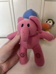 Set Of 3 Plush Pocoyo Pato Elly Stuffed Doll Soft Bandai 2010