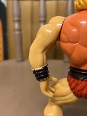 Vintage 80s MOTU KO Galaxy Heroes Wrestler Warrior Huk Orange Chest Variant READ