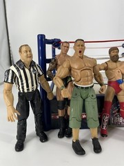 WWE Wrestlemania Mix Lot Of 8 Action Figures PLUS WWE Arena John Cena Undertaker