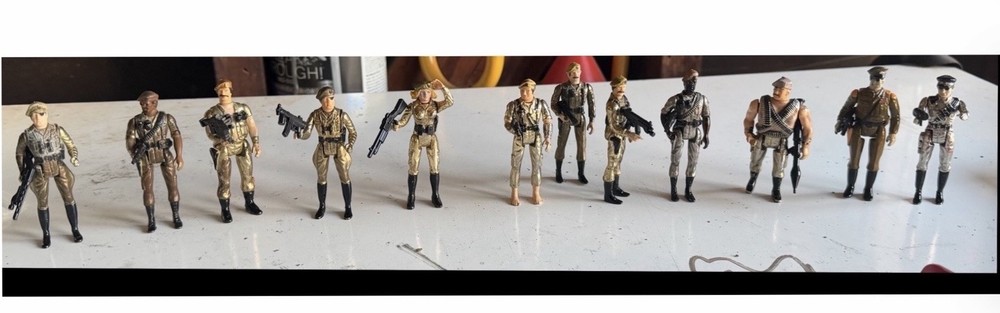 Platoon Of 12 Die Cast Mego Eagle Force Action Figures Figures 1980s 🔥