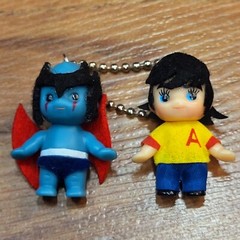 DEVILMAN デビルマン Kewpie DEVILMAN & AKIRA FUDO Kewsion Keychain 2012