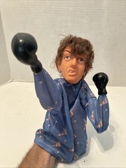 Vintage 1980s Rocky Balboa Hand Puppet Boxing Figure Sylvester Stallone Works