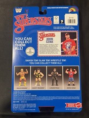 LJN WWE Wrestling Superstars John Cena Figure Blue Card Signed Target Exclusive