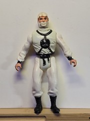 Male White Ninja Martial Arts Ranger 5 1/2 Inch Action Figure USED Knockoff