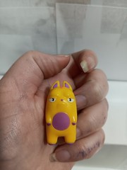 HASBRO SERIES THE LOST KITTIES CAT FIGURE KITTEN CAT MINI YELLOW TOY PVC 2018!!!