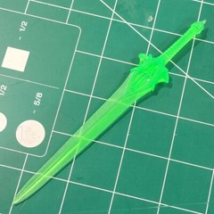 Custom Resin Green Lantern Long Sword constuct for 6in. figure