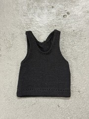 SU-TKP-BLK: 1/12 fabric black tank top for 6″ muscular body or 7″ WWE body