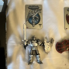 Mega Bloks Mag Warriors + Magnetix Botiksla Set w/ Figures Weapons Shields Cards