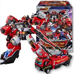 Metal Cardbot W Blaion Transforming Fire Rescue Truck Robot Toy Korea