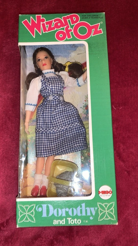VINTAGE 1974 MEGO WIZARD OF OZ DOROTHY W/TOTO ” 8″ DOLL W/ORIG BOX – NIB