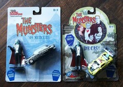 Grandpa Munster Figures Diecast Cars 1949 Mercury Lot of 2 Monster Hot Rods 1/64